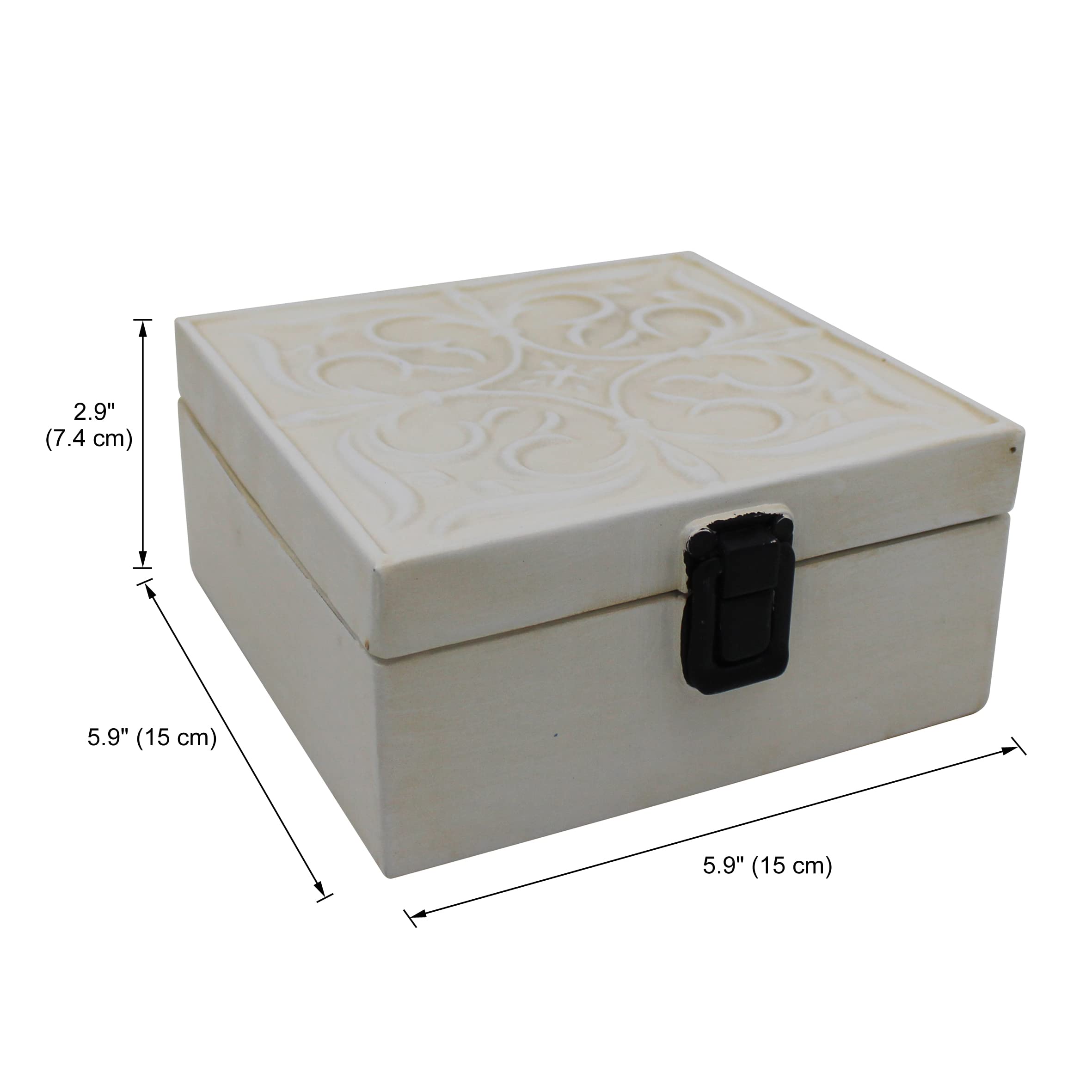 Amazon.co.jp: CVHOMEDECO. 素朴な金属装飾ボックス ヴィンテージ 亜鉛